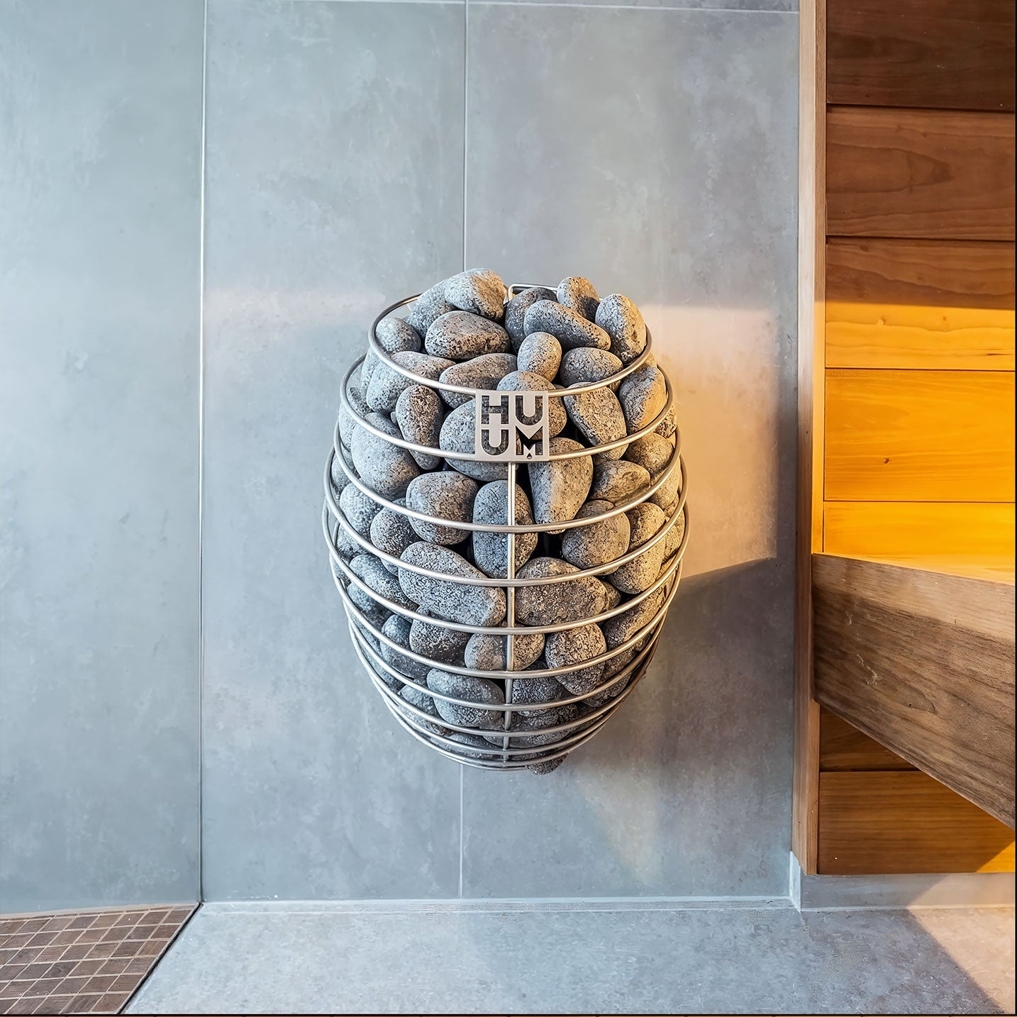 HUUM Drop 9 kW Electric Sauna Heater Package for Luxury Home Saunas