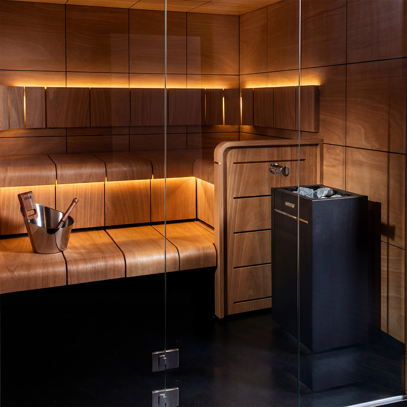 Harvia Virta Combi HL90SA 9kW Electric Complete Sauna Heater Package