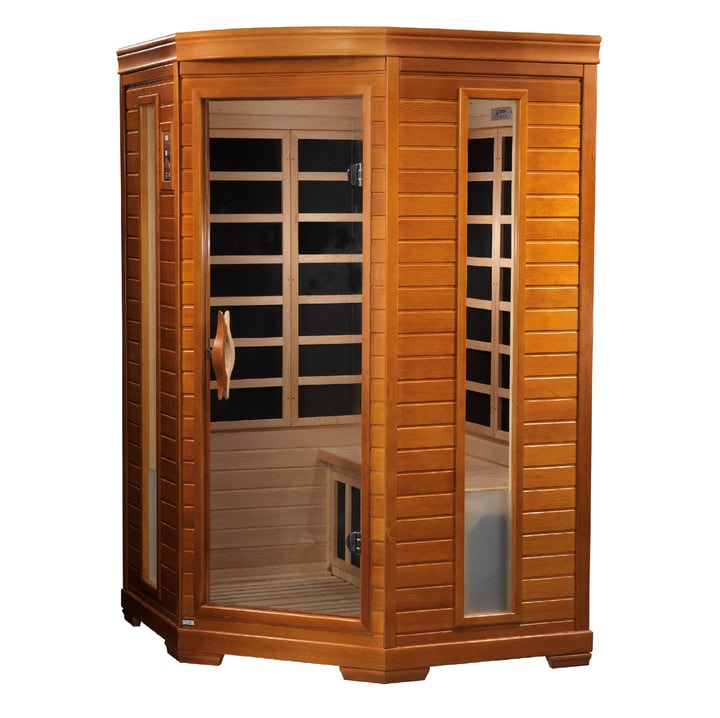 Golden Designs Dynamic Heming Elite 2-Person Ultra Low EMF FAR Infrared Sauna | DYN-6225-02 Elite (Corner Unit)