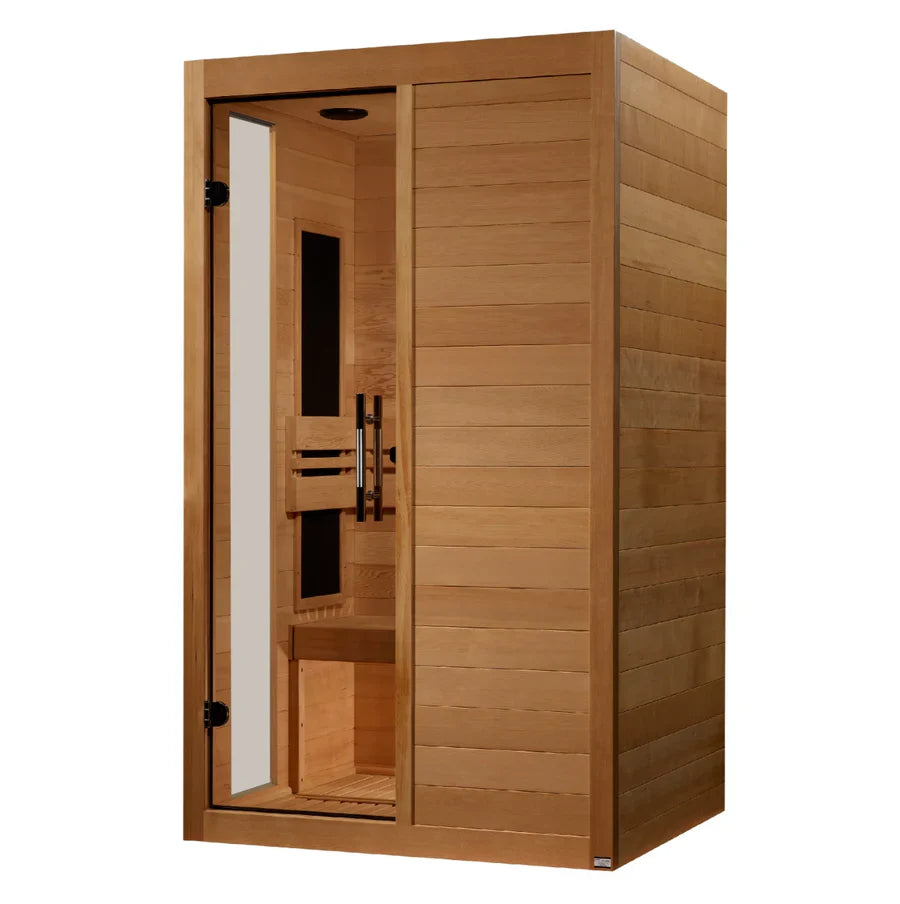 Golden Designs Veneto Elite 1-2 Person Ultra Low EMF FAR Infrared Sauna with Canadian Hemlock