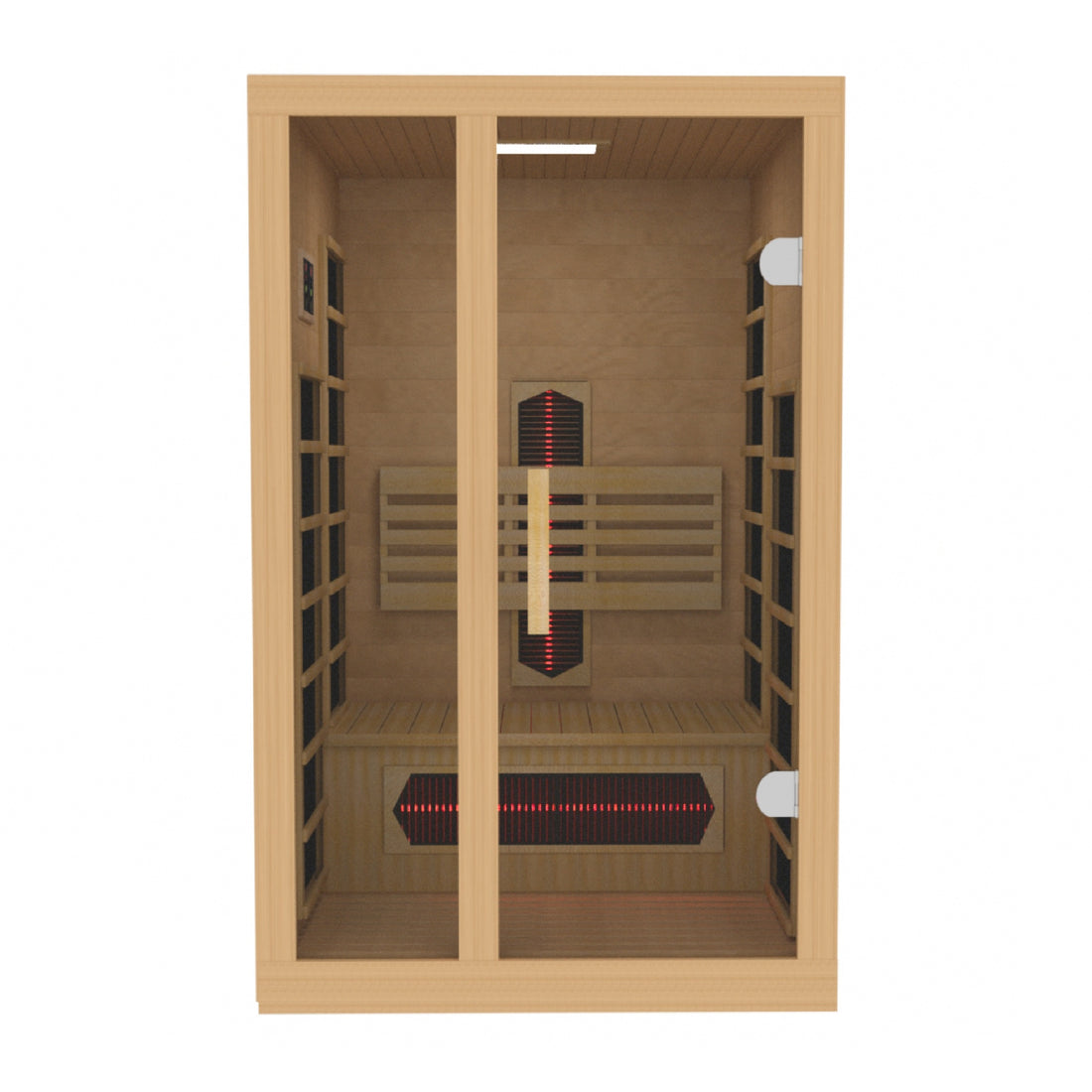 Golden Designs Gracia 1-2 Person Full Spectrum Near Zero EMF Infrared Sauna | DYN-6119-03 FS