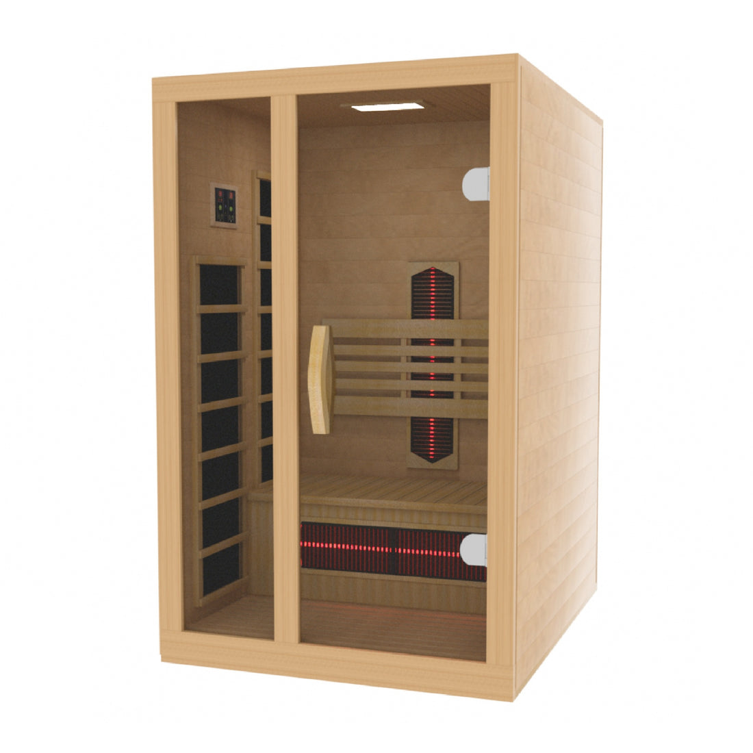 Golden Designs Gracia 1-2 Person Full Spectrum Near Zero EMF Infrared Sauna | DYN-6119-03 FS
