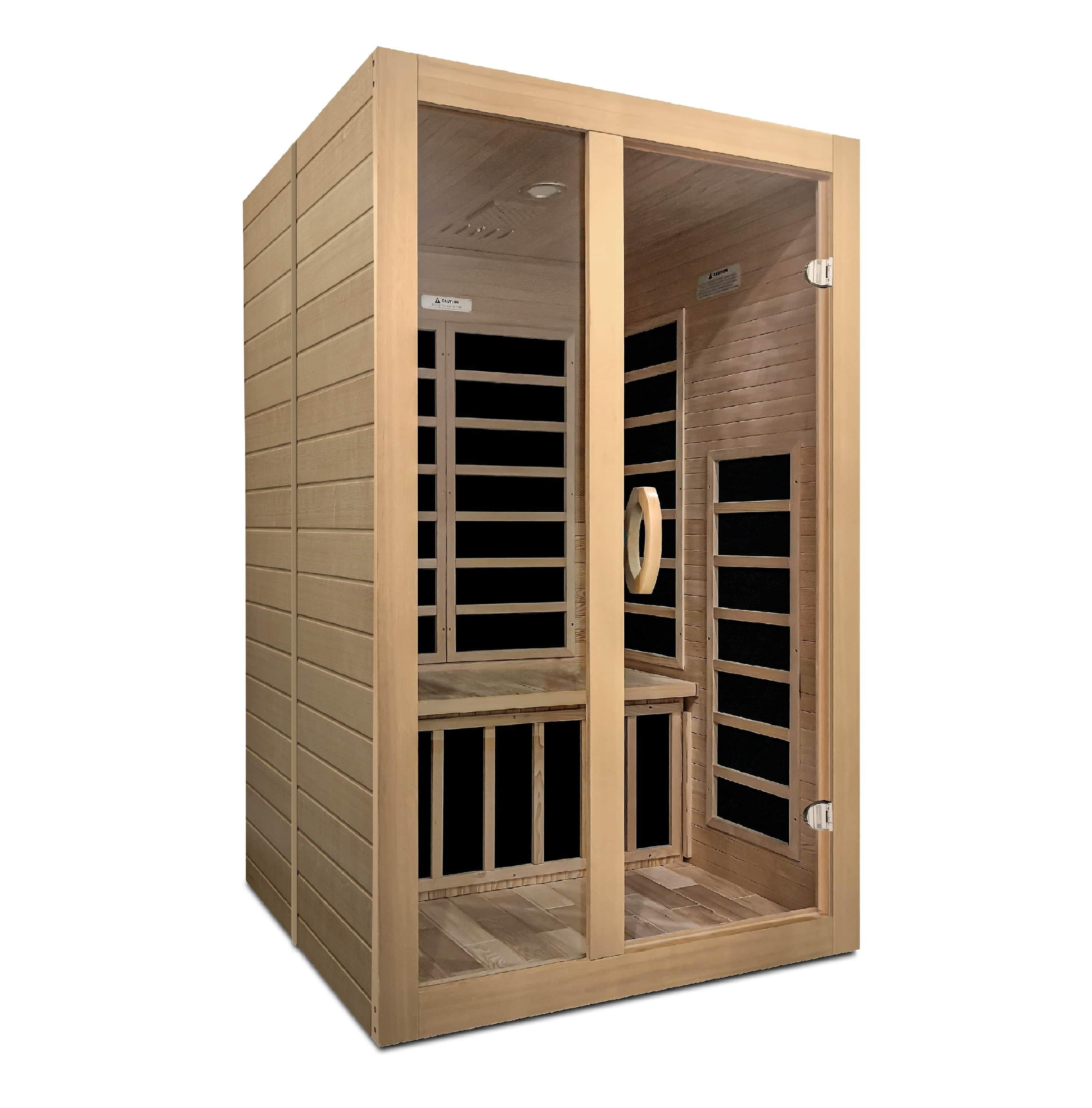 Golden Designs Dynamic "Santiago" 2-Person Low EMF Infrared Sauna | DYN-6209-01
