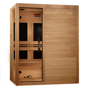 Golden Designs Toscana 3-person Low EMF FAR Infrared Sauna with Canadian Hemlock