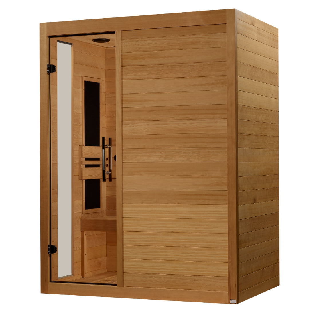 Golden Designs Toscana 3-person Low EMF FAR Infrared Sauna with Canadian Hemlock