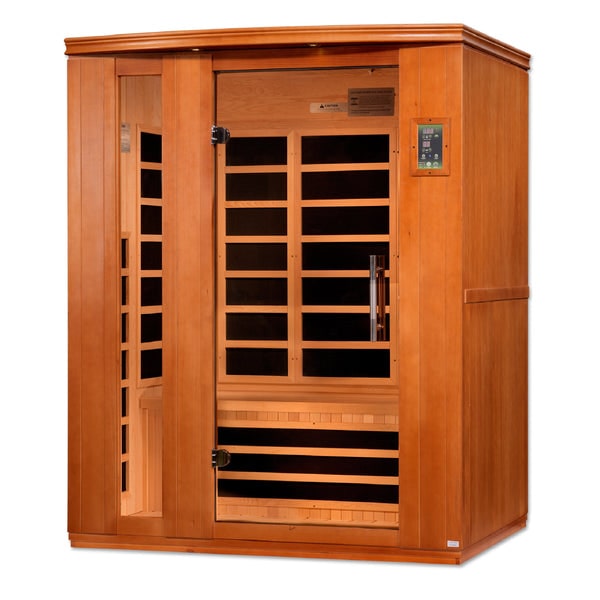 Golden Designs Dynamic Lugano Elite 3-Person Ultra Low EMF FAR Infrared Sauna | DYN-6336-02 Elite
