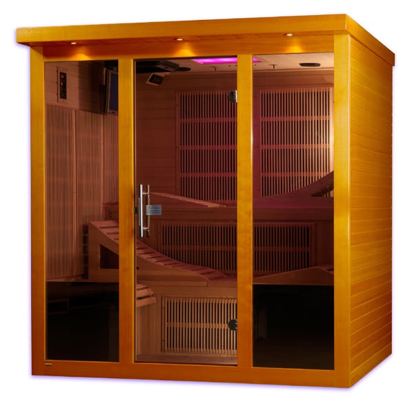 Golden Designs Dynamic "Monaco" 6-person Ultra Low EMF FAR Infrared Sauna | DYN-6996-01