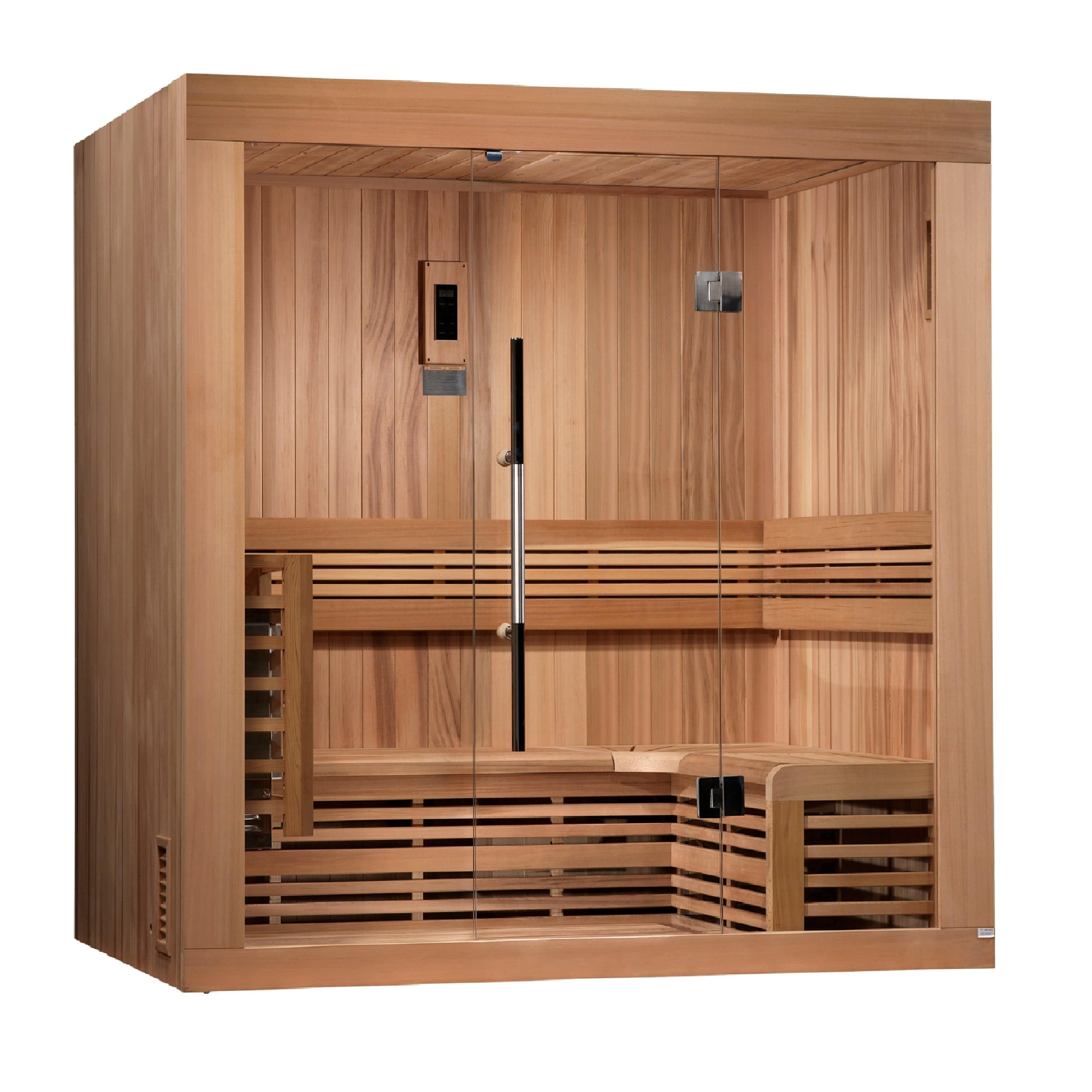 Golden Designs Copenhagen Edition 3-Person Traditional Steam Sauna | GDI-7389-02