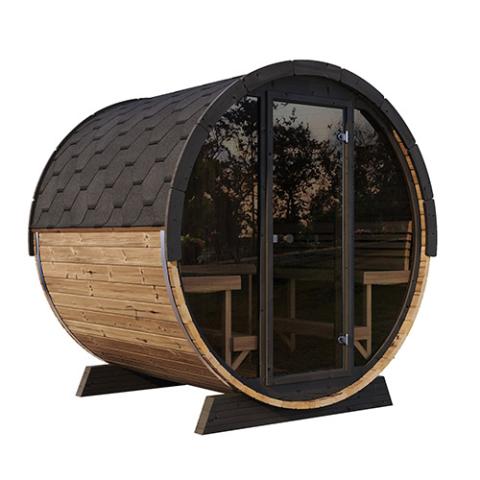 SaunaLife Model EE8G 6-Person ERGO Series Sauna Barrel