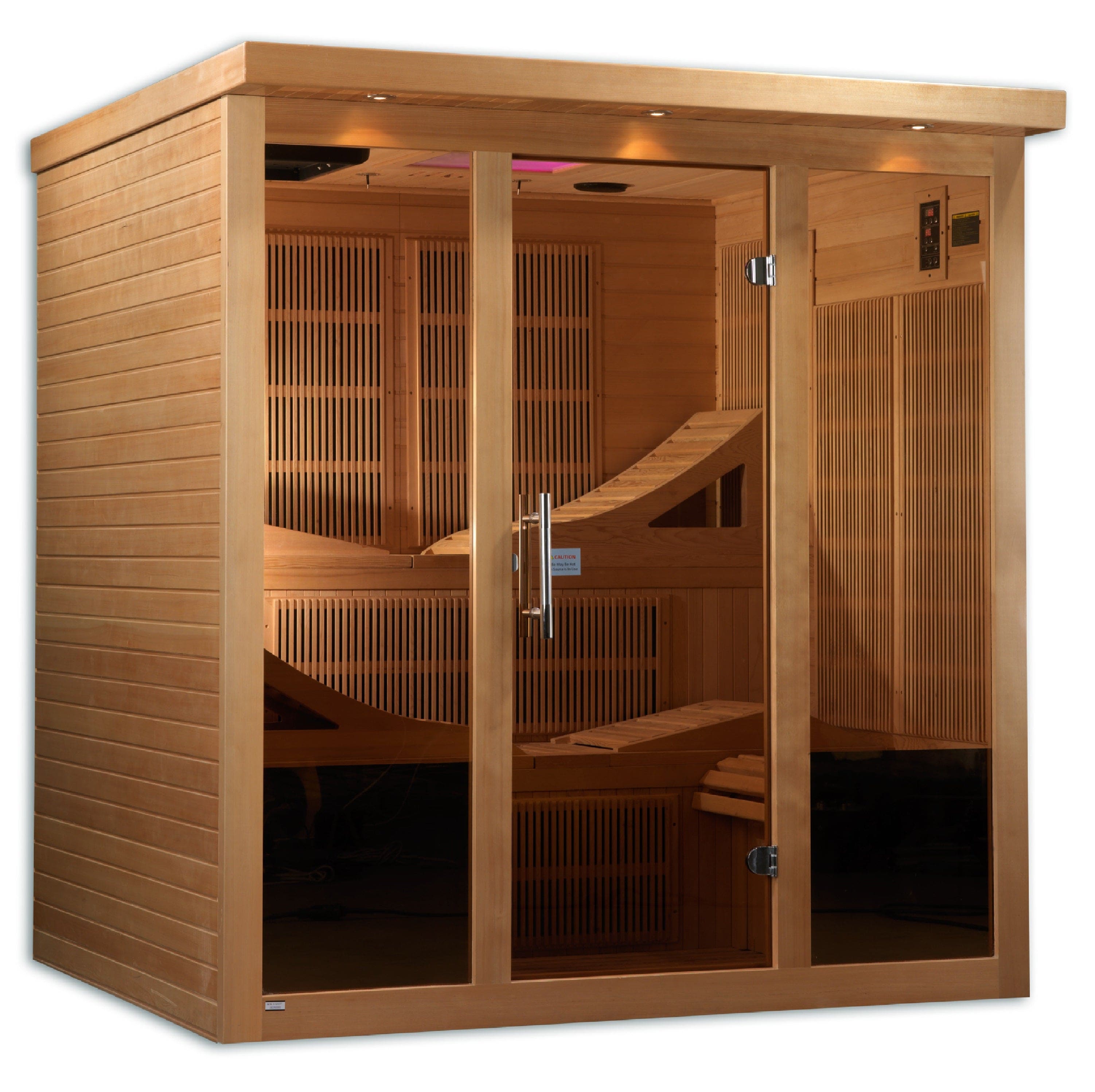 Golden Designs  Monaco 6-Person PureTech™ Near Zero EMF Far Infrared Sauna | GDI-6996-01 Elite