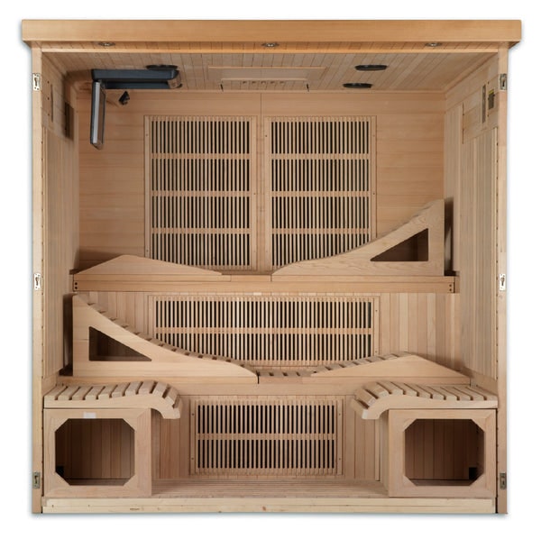 Golden Designs  Monaco 6-Person PureTech™ Near Zero EMF Far Infrared Sauna | GDI-6996-01 Elite