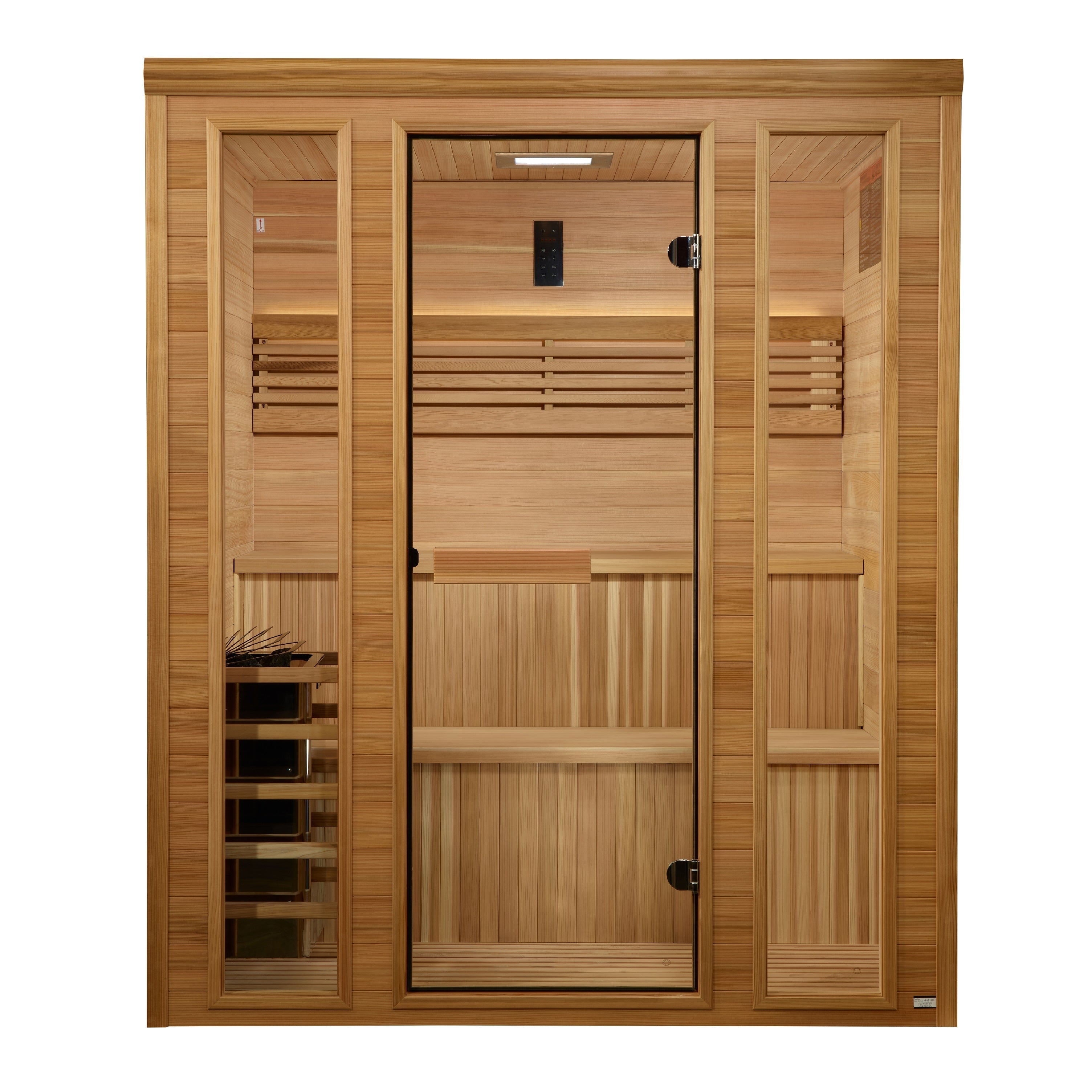 Golden Designs "Engelberg Edition" 6-Person Traditional Steam Sauna – Pacific Premium Clear Cedar