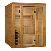 Golden Designs "Engelberg Edition" 6-Person Traditional Steam Sauna – Pacific Premium Clear Cedar