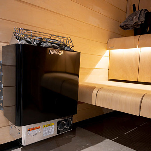 Harvia KIP60B 6kW Electric Sauna Heater with Built-In Controls