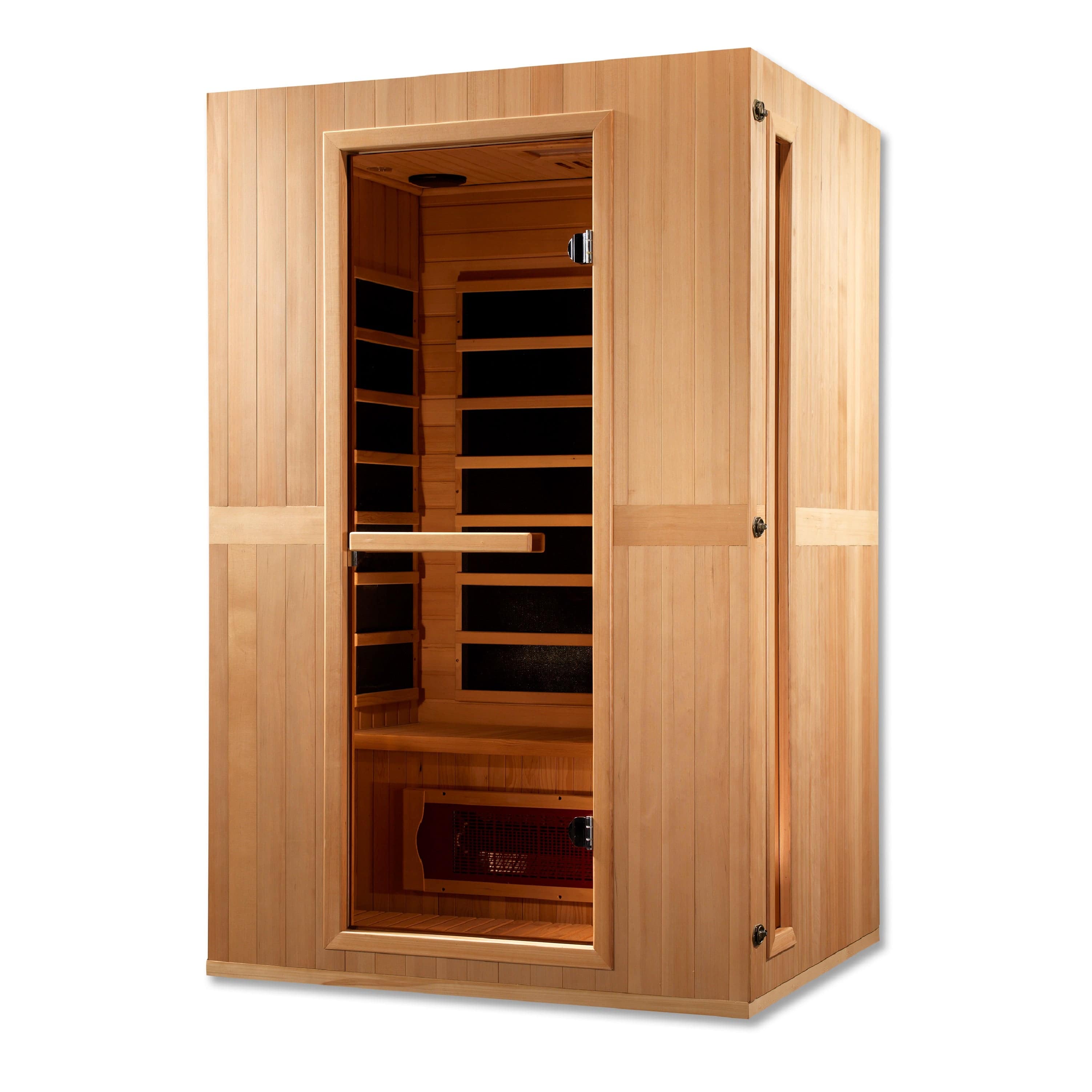 Golden Designs Maxxus 2-Person Low EMF FAR Infrared Sauna with Canadian Hemlock | MX-LS2-01