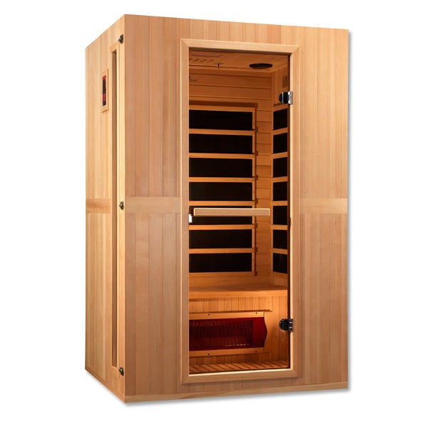 Golden Designs Maxxus 2-Person Low EMF FAR Infrared Sauna with Canadian Hemlock | MX-LS2-01