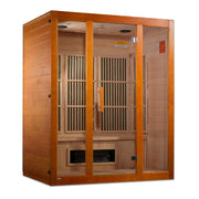 Golden Designs Maxxus Alpine Dual Tech 3-Person Low EMF FAR Infrared Sauna with Canadian Hemlock | MX-J306-02S