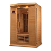 Golden Designs Maxxus 2-Person FAR Infrared Sauna - Low EMF with Canadian Hemlock | MX-K206-01