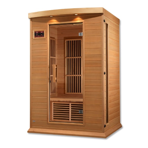 Golden Designs Maxxus 2-Person FAR Infrared Sauna - Low EMF with Canadian Hemlock | MX-K206-01