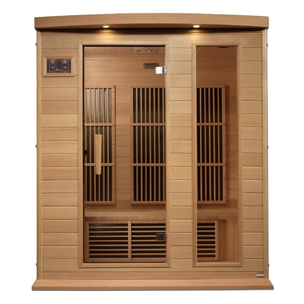 Golden Designs Maxxus Near Zero EMF FAR Infrared Sauna with Canadian Hemlock | MX-K306-01-ZF