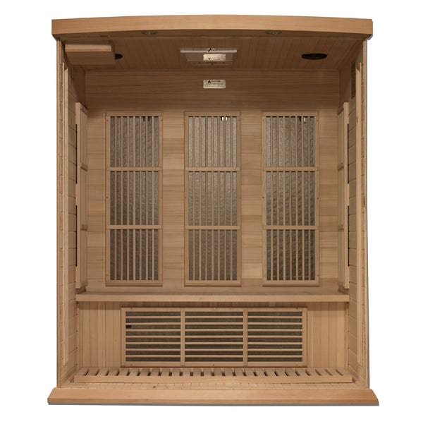 Golden Designs Maxxus Near Zero EMF FAR Infrared Sauna with Canadian Hemlock | MX-K306-01-ZF