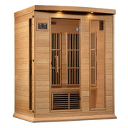 Golden Designs Maxxus Near Zero EMF FAR Infrared Sauna with Canadian Hemlock | MX-K306-01-ZF
