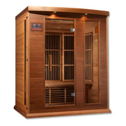 Golden Designs Maxxus 3-Person FAR Infrared Sauna Low EMF with Red Cedar | MX-K306-01 CED
