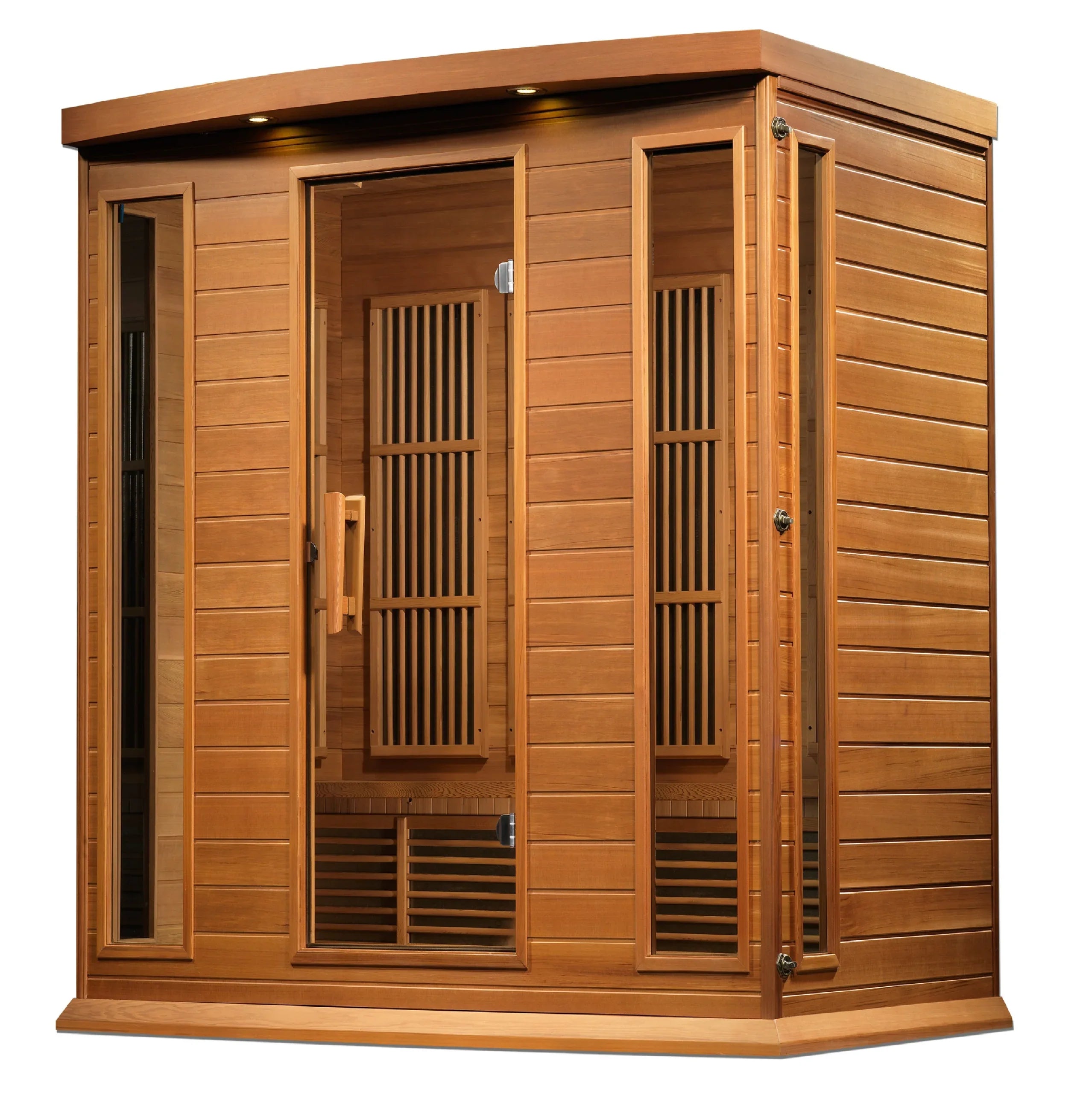 Golden Designs Maxxus 4-Person Low EMF FAR Infrared Sauna Canadian Red Cedar | MX-K406-01 CED