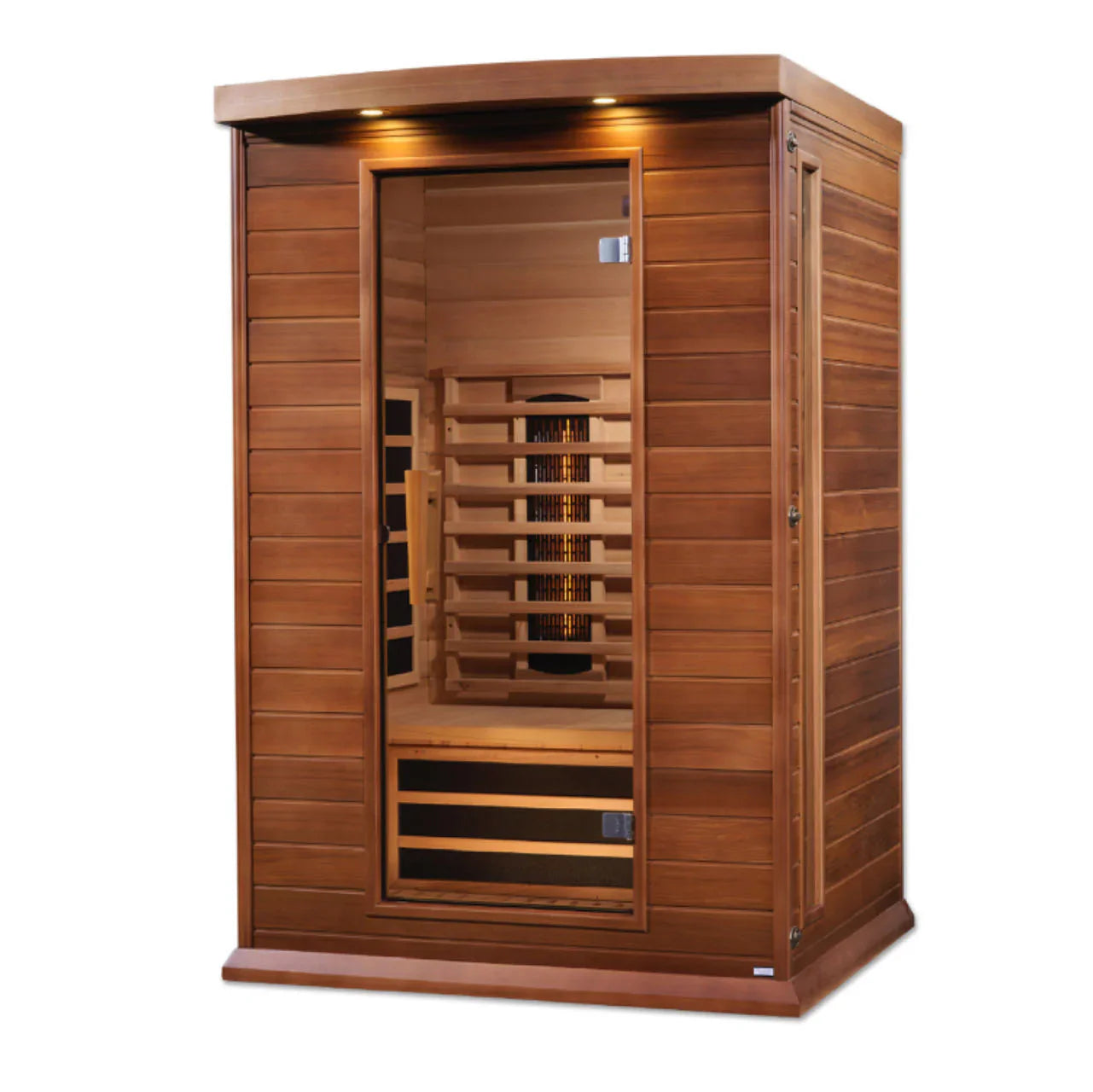Golden Designs Maxxus 2-Person Full Spectrum Near Zero EMF FAR Infrared Sauna in Canadian Red Cedar | MX-M206-01-FS CED