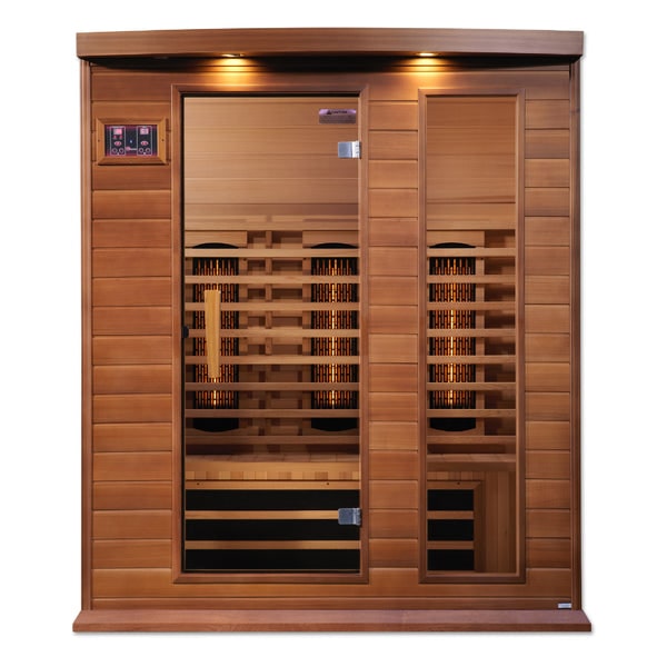 Golden Designs Maxxus 3-Person Full Spectrum Infrared Sauna in Canadian Red Cedar | MX-M306-01-FS CED