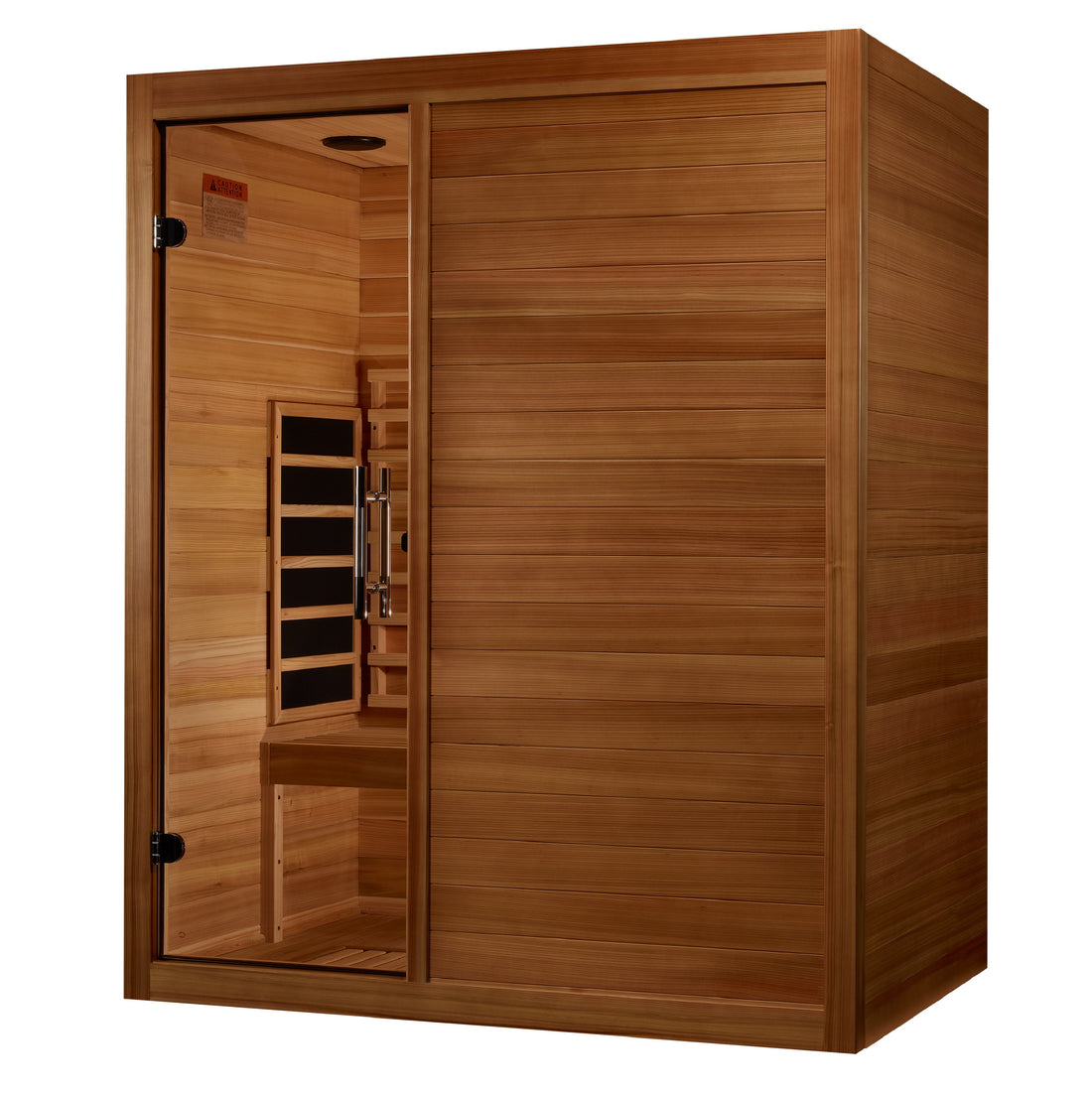 Golden Designs Maxxus S-Line 3-Person Full Spectrum Infrared Sauna with Pacific Cedar