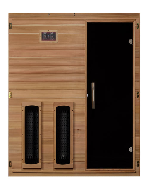 Golden Designs Maxxus S-Line 3-Person Full Spectrum Infrared Sauna with Pacific Cedar