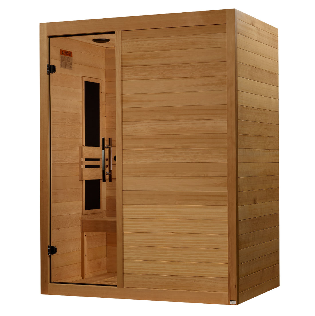 Golden Designs Maxxus S-Line 3-Person Low EMF FAR Infrared Sauna with Canadian Hemlock
