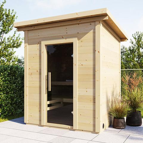 SaunaLife Model G2 Garden-Series Outdoor Home Sauna DIY Kit