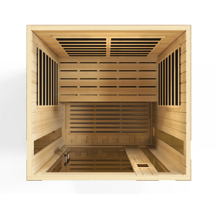 Golden Designs Dynamic "Vittoria" 2 Person Low EMF Infrared Sauna | DYN-6220-01