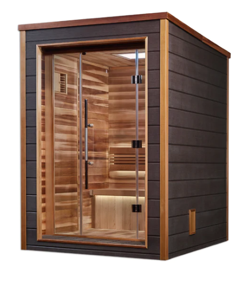 Golden Designs "Narvik" 2 Person Outdoor-Indoor Traditional Steam Sauna | GDI-8202-01