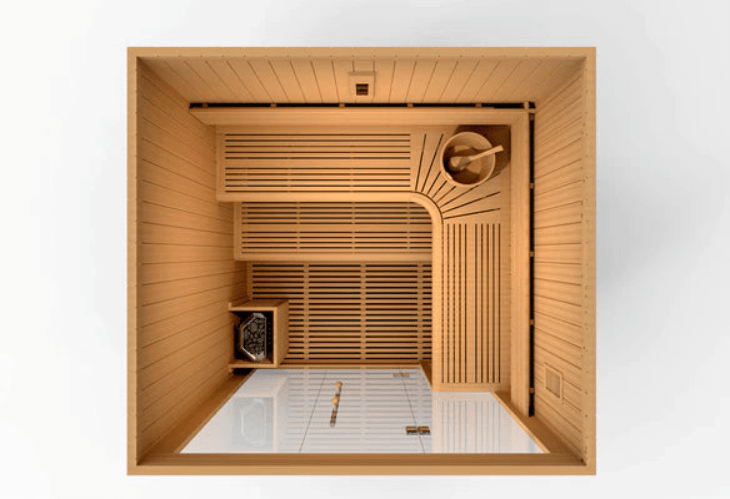 Golden Designs Osla 2025 Edition 6-Person Traditional Steam Sauna | GDI-7689-02