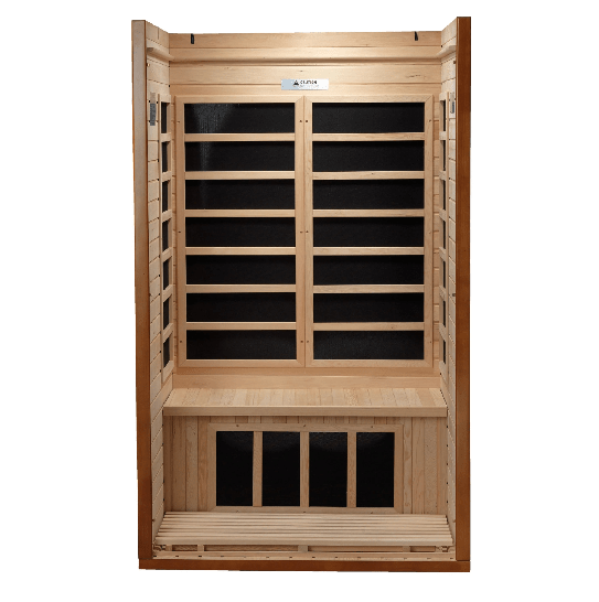 Golden Designs Dynamic Barcelona Elite 1-2 Person Ultra Low EMF FAR Infrared Sauna | DYN-6106-01 Elite