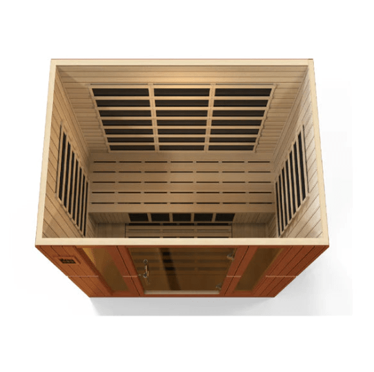 Golden Designs Dynamic "Bergamo" 4-Person Low EMF FAR Infrared Sauna | DYN-6440-01