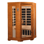 Golden Designs Dynamic "Heming" 2-Person Low EMF FAR Infrared Sauna | DYN-6225-02 (Corner Unit)