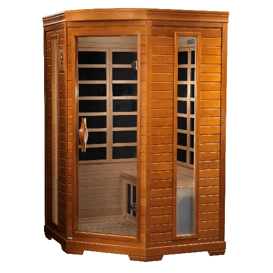 Golden Designs Dynamic "Heming" 2-Person Low EMF FAR Infrared Sauna | DYN-6225-02 (Corner Unit)