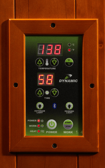 Golden Designs Dynamic "Heming" 2-Person Low EMF FAR Infrared Sauna | DYN-6225-02 (Corner Unit)