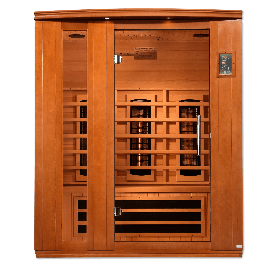 Golden Designs Dynamic Lugano 3-Person Full Spectrum Infrared Sauna | DYN-6336-03 FS