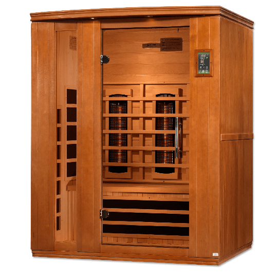 Golden Designs Dynamic Lugano 3-Person Full Spectrum Infrared Sauna | DYN-6336-03 FS