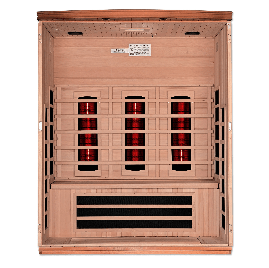 Golden Designs Dynamic Lugano 3-Person Full Spectrum Infrared Sauna | DYN-6336-03 FS