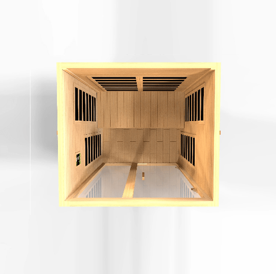 Golden Designs Dynamic Santiago Elite 2-Person Ultra Low EMF FAR Infrared Sauna | DYN-6209-02 Elite