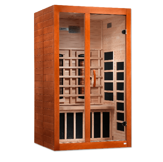 Golden Designs Dynamic "Santiago Full Spectrum" 2-Person Full Spectrum Infrared Sauna | DYN-6209-03 FS