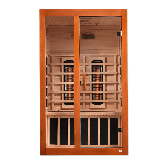 Golden Designs Dynamic "Santiago Full Spectrum" 2-Person Full Spectrum Infrared Sauna | DYN-6209-03 FS