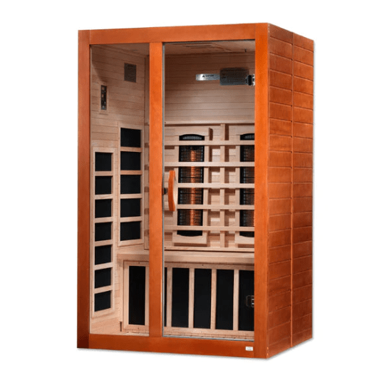 Golden Designs Dynamic "Santiago Full Spectrum" 2-Person Full Spectrum Infrared Sauna | DYN-6209-03 FS