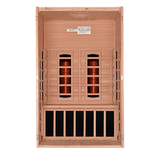 Golden Designs Dynamic "Santiago Full Spectrum" 2-Person Full Spectrum Infrared Sauna | DYN-6209-03 FS